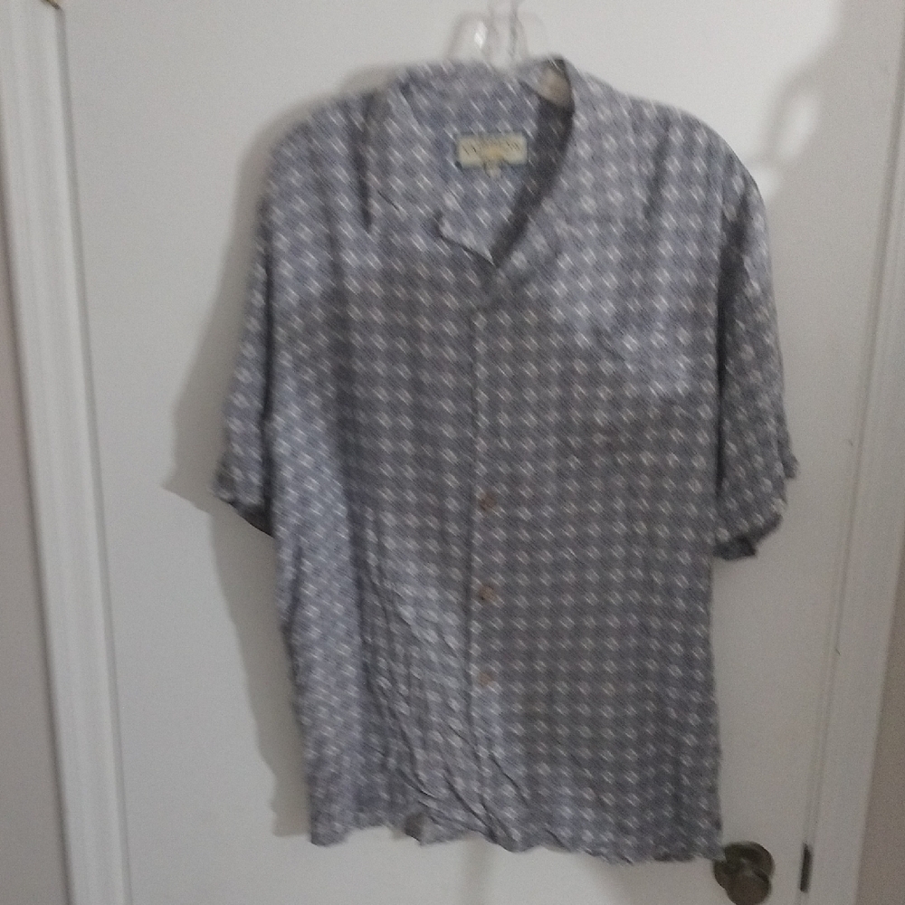 Stylish Gray Patterned Men's Shirt